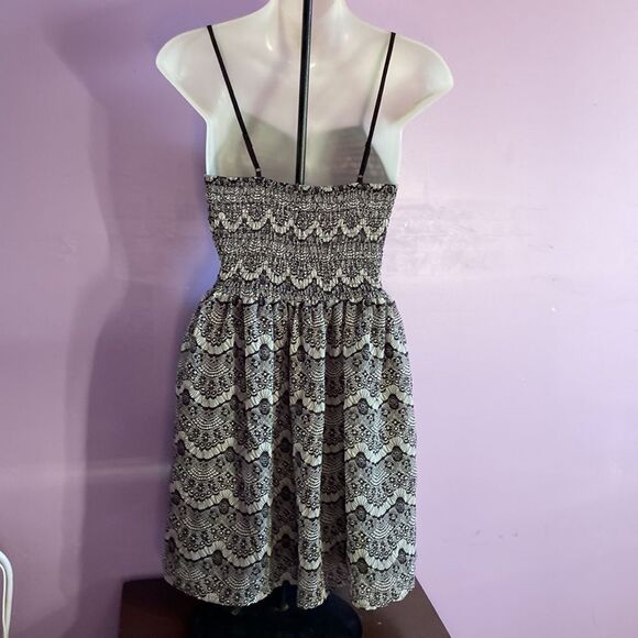 Delia’s Black & White Lace Print Sleeveless Sundress Size XS Women's Casual - Picture 2 of 4